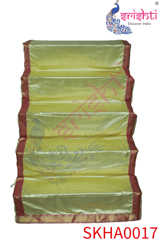 Golu stand Cover-5 Step - Yellow-Art Silk