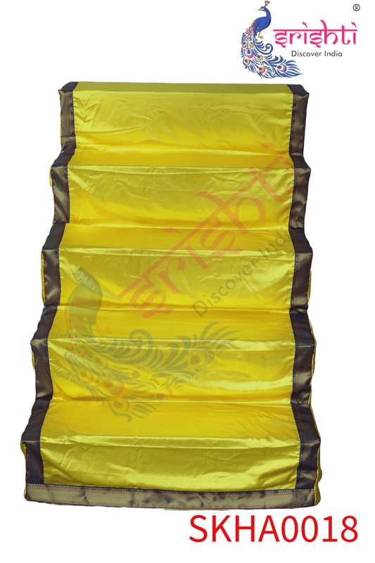 Golu stand Cover-5 Step - Bright Yellow-Art Silk