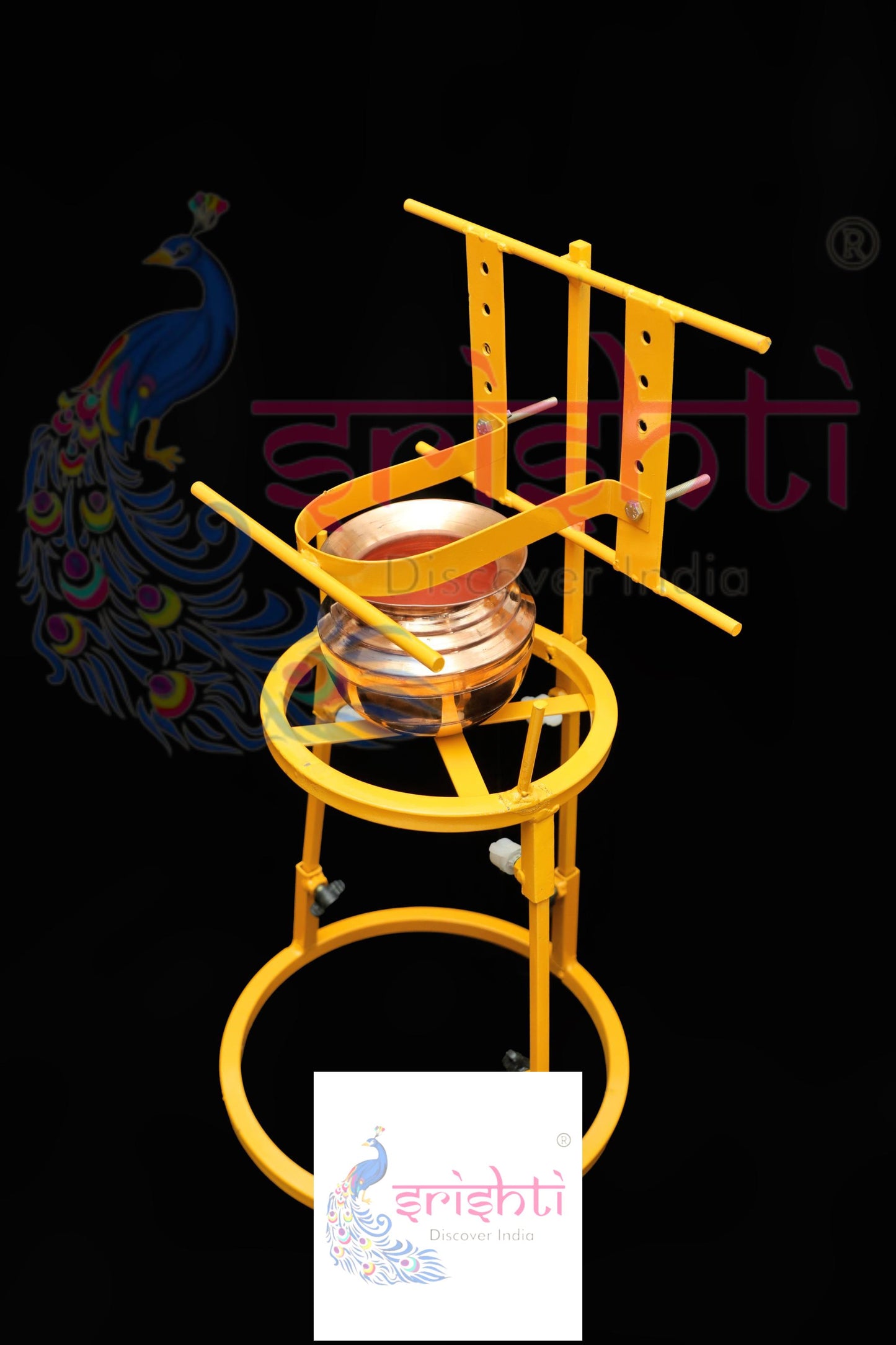 Kalash Decorative Steel Stand-21 Inches