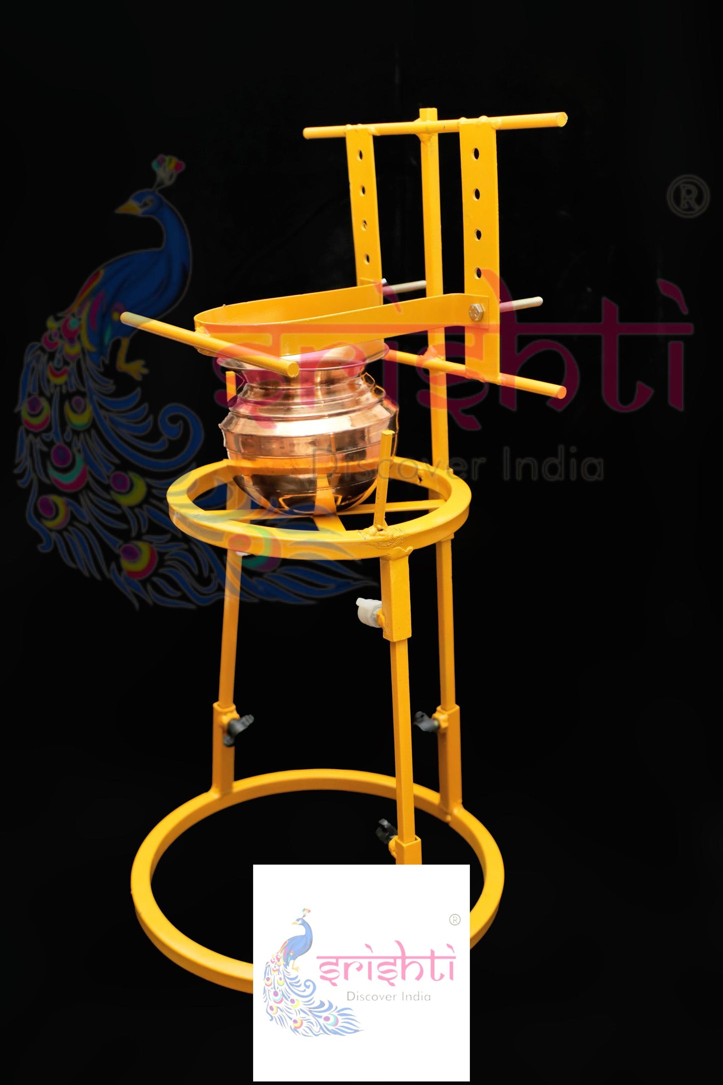 Kalash Decorative Steel Stand-21 Inches