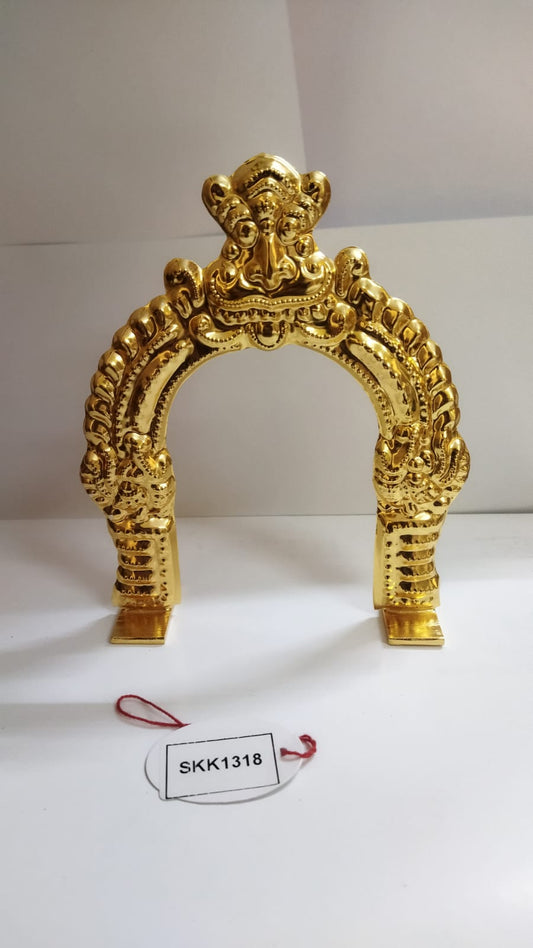 Brass Thiruvachi (Gold Polish)-6.5 Inches