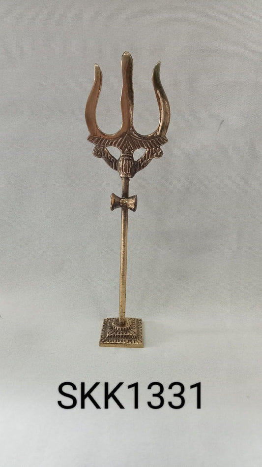 Brass Soolam/Trishul-7.25 Inches