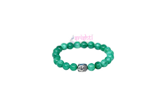 Semi-Processed Beads Bracelet Green Color