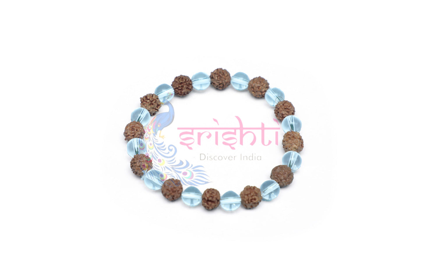 Rudraksha with Sphatika Bracelet