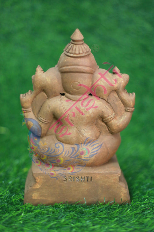 Clay Valampuri Ganesha-8.5 Inches