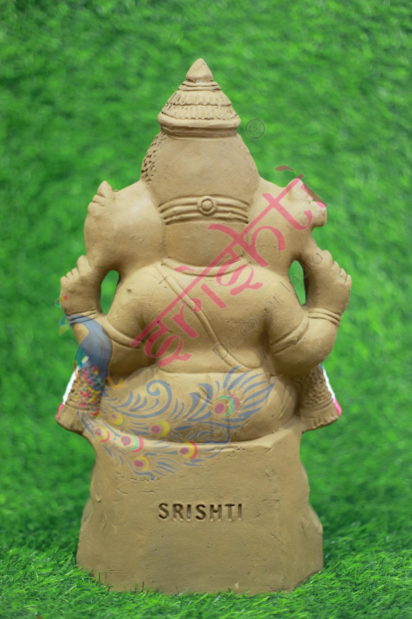 Clay Ganesha-15.5 Inches