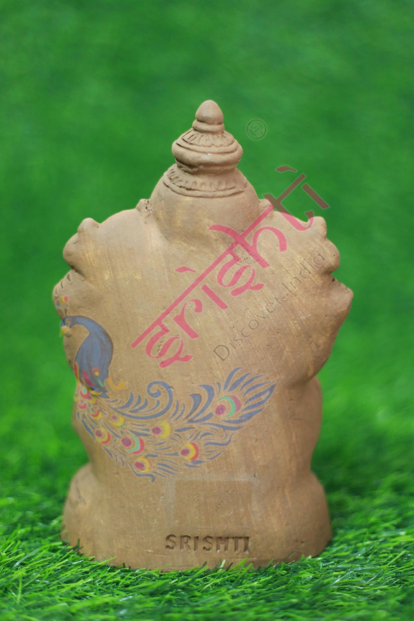 Clay Ganesha-8 Inches