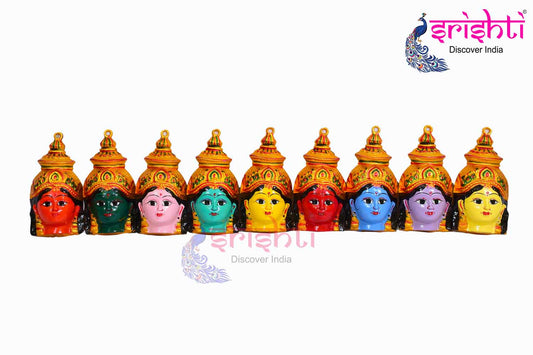 Varalakshmi Amman Face 9 Colors-6 Inches
