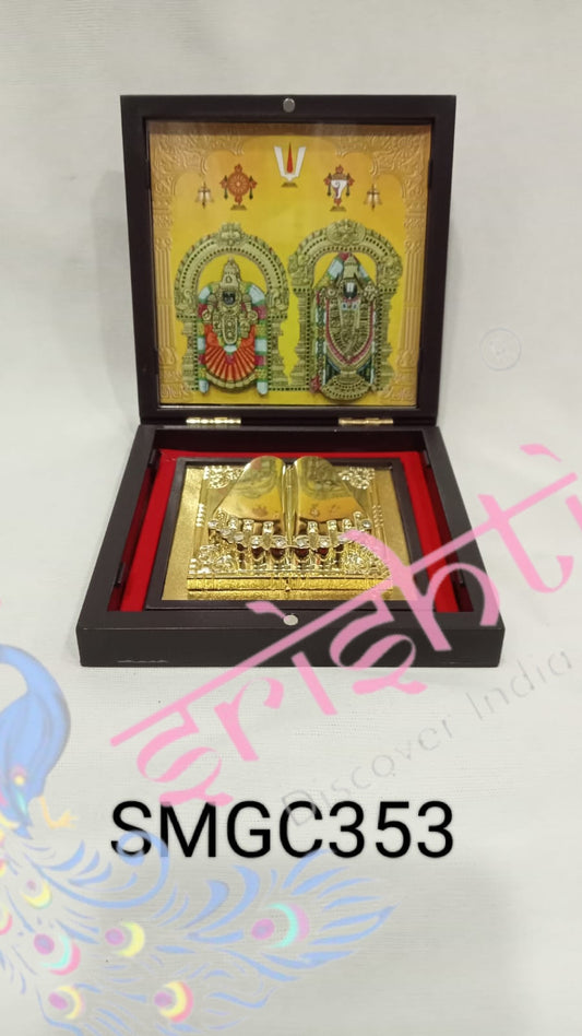 Balaji Padmavathi With Charan Paduka Photo Frame Box