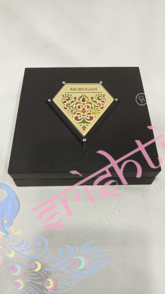 Murugar With Charan Paduka Photo Frame Box