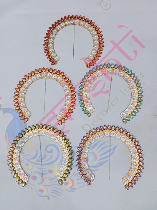 Varalakshmi Goddess Decorative Crown(Assorted Color)-8 Inches