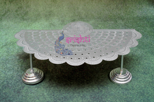 Archana Flower Stand - Lakshmi Ashtotaram Metal Plated-3 Inches