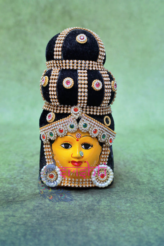 Varalakshmi Goddess Face with Stone Work-7 Inches
