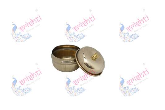 Brass Kumkum Container-1.25 Inches