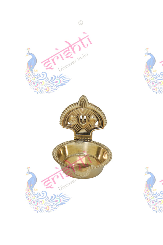 Brass Thirunamam Diya-2.5 Inches