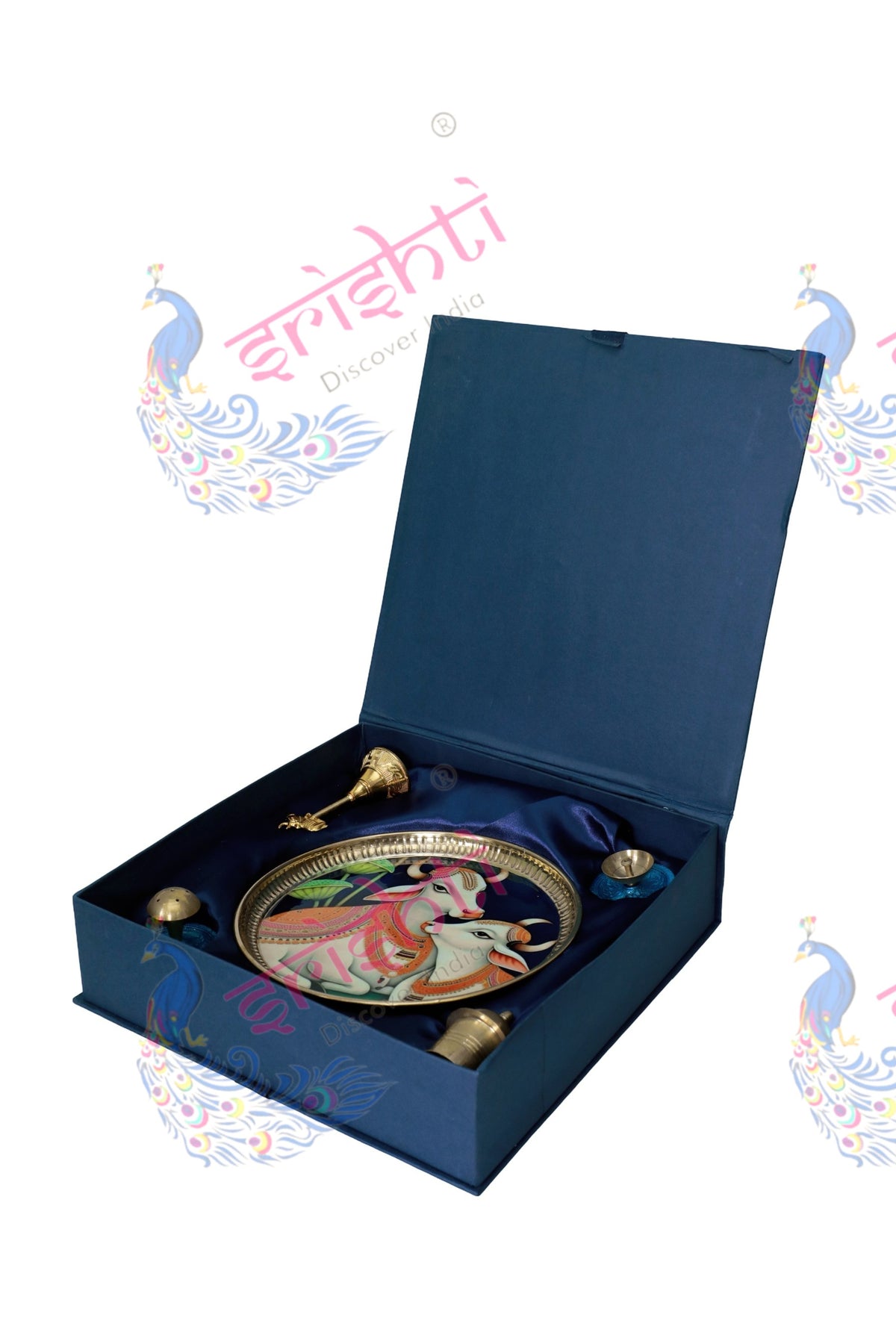 Brass Pooja Set-9 Inches