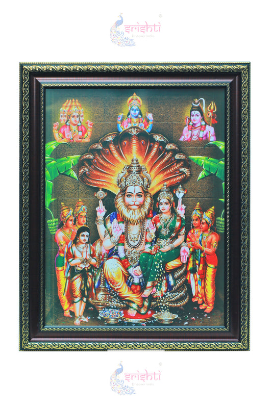 Lakshmi Narasimhar Photo (14.5 X 18.5 Inches)