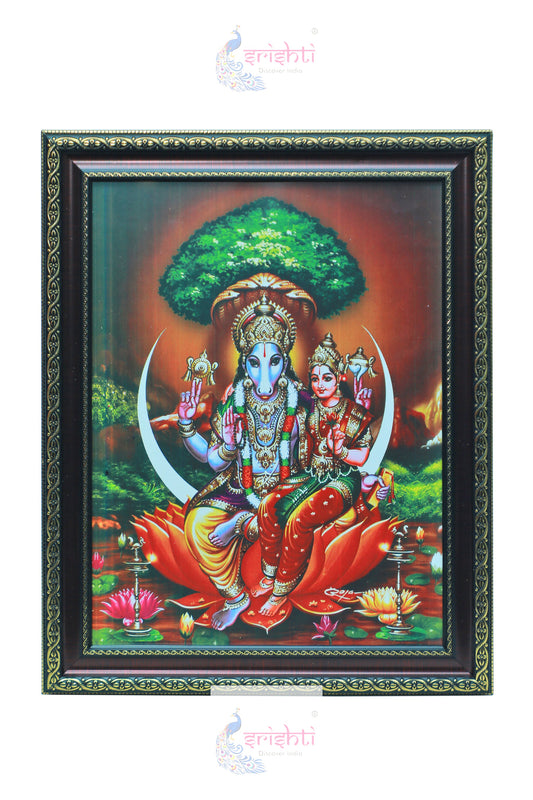 Lakshmi Hayagrivar Photo (14.5 X 18.5 Inches)