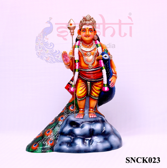 Peacock Murugar-17 Inches-Paper Mache