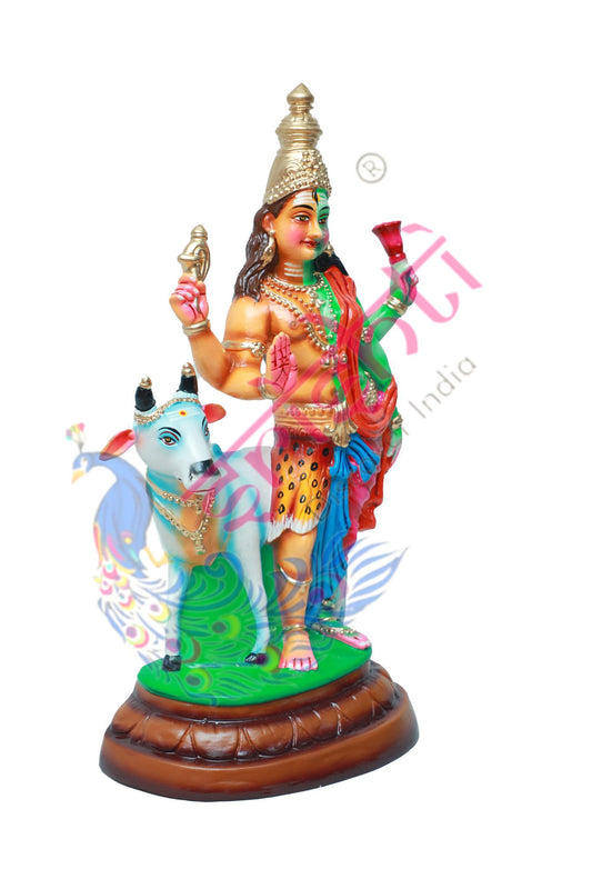 Arthanadheshwarar With Rishabam-19 Inches-Paper Mache