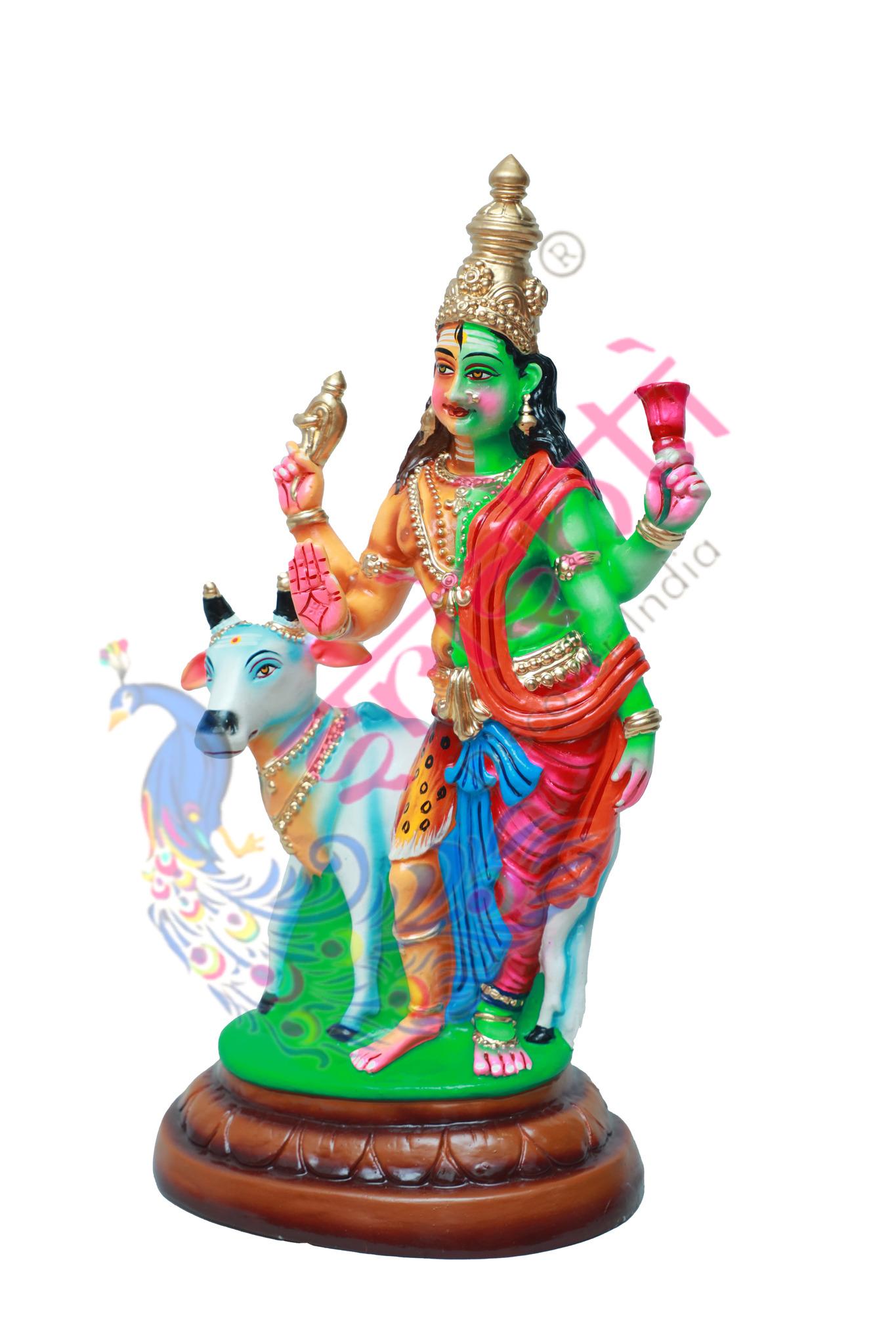 Arthanadheshwarar With Rishabam-19 Inches-Paper Mache