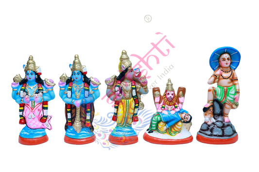 Dasavatharam Set(M01)-12 Inches-Paper Mache