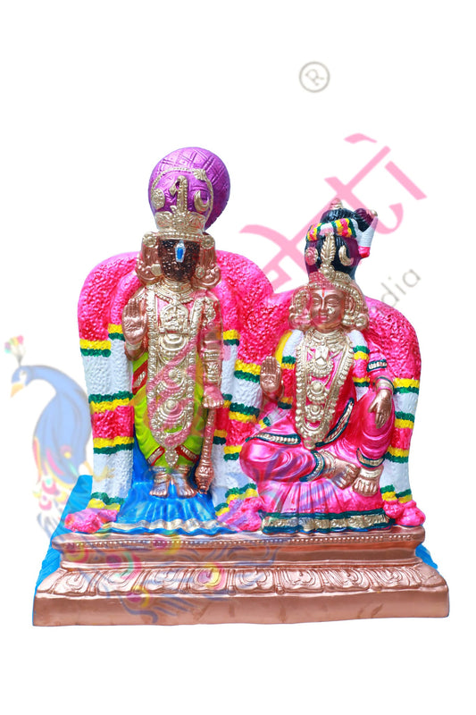 Tiruvallikeni Partharasathy Serthi Set-20 Inches-Paper Mache