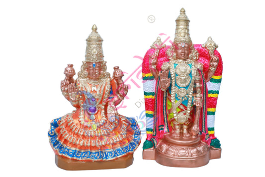 Bhakthavatchala Perumal Serthi Set-21.5 Inches-Paper Mache
