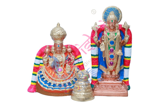 Soundararajan Serthi Set-21.5 Inches-Paper Mache