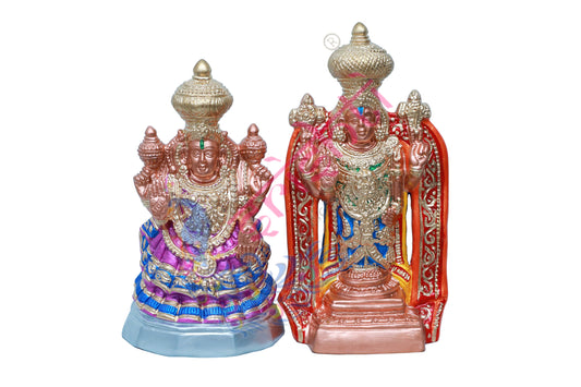 Kanchi Vilakoli Perumal Set-16.5 Inches-Paper Mache