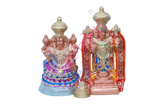 Kanchi Vilakoli Perumal Set-16.5 Inches-Paper Mache