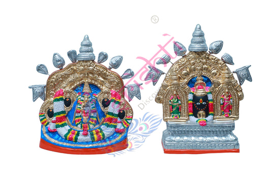Dharmasthala Manjunatha Swami Set-11 Inches-Paper Mache