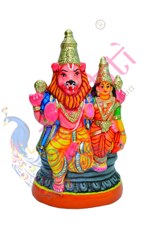 Lakshmi Narasimhar-15 Inches-Paper Mache