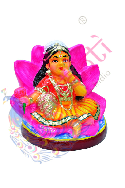 Baby Lotus Lakshmi-8 Inches-Paper Mache