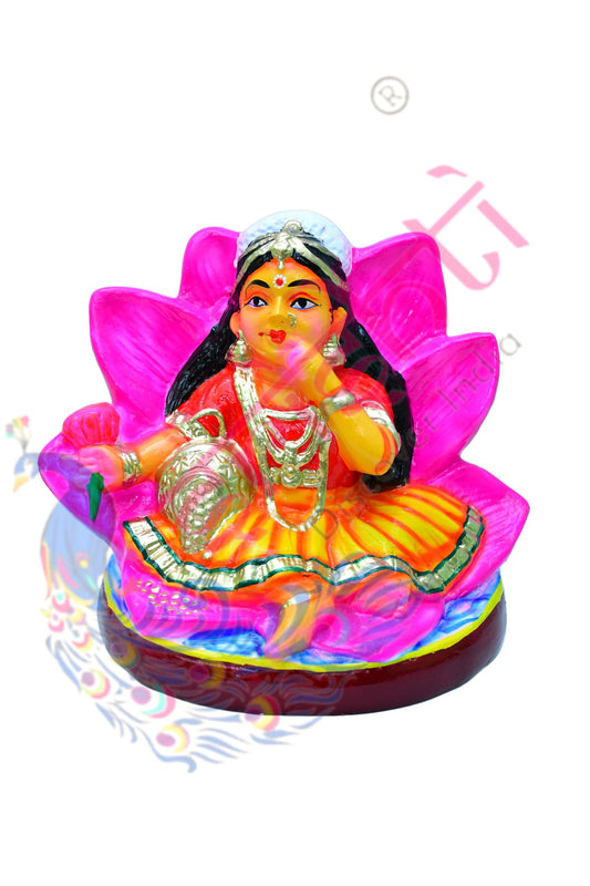 Baby Lotus Lakshmi-8 Inches-Paper Mache