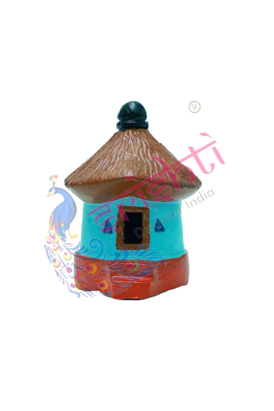 Hut House(Blue Color)-4 Inches