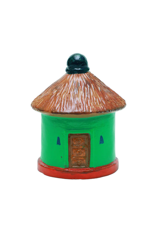Hut House(Green Color)-5.5 Inches