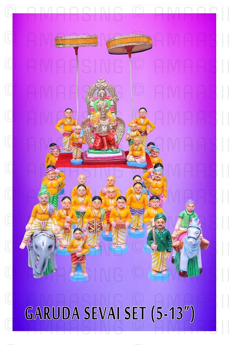 Kancheepuram Garuda Sevai Set - Paper Mache