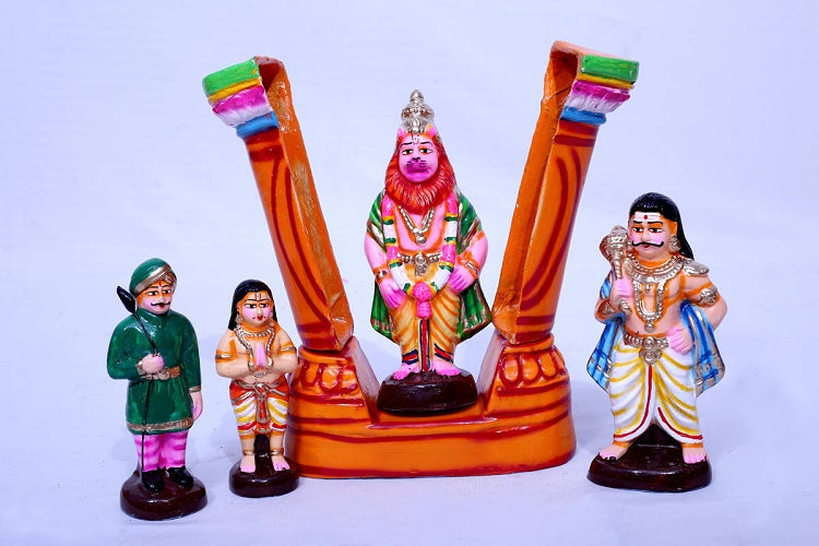 Narasimhar Prahalathan Set - Paper Mache