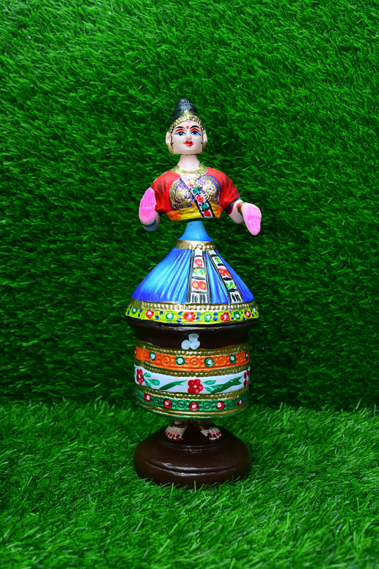Manipoori Dancing Doll (Assorted Color)-13.5 Inches