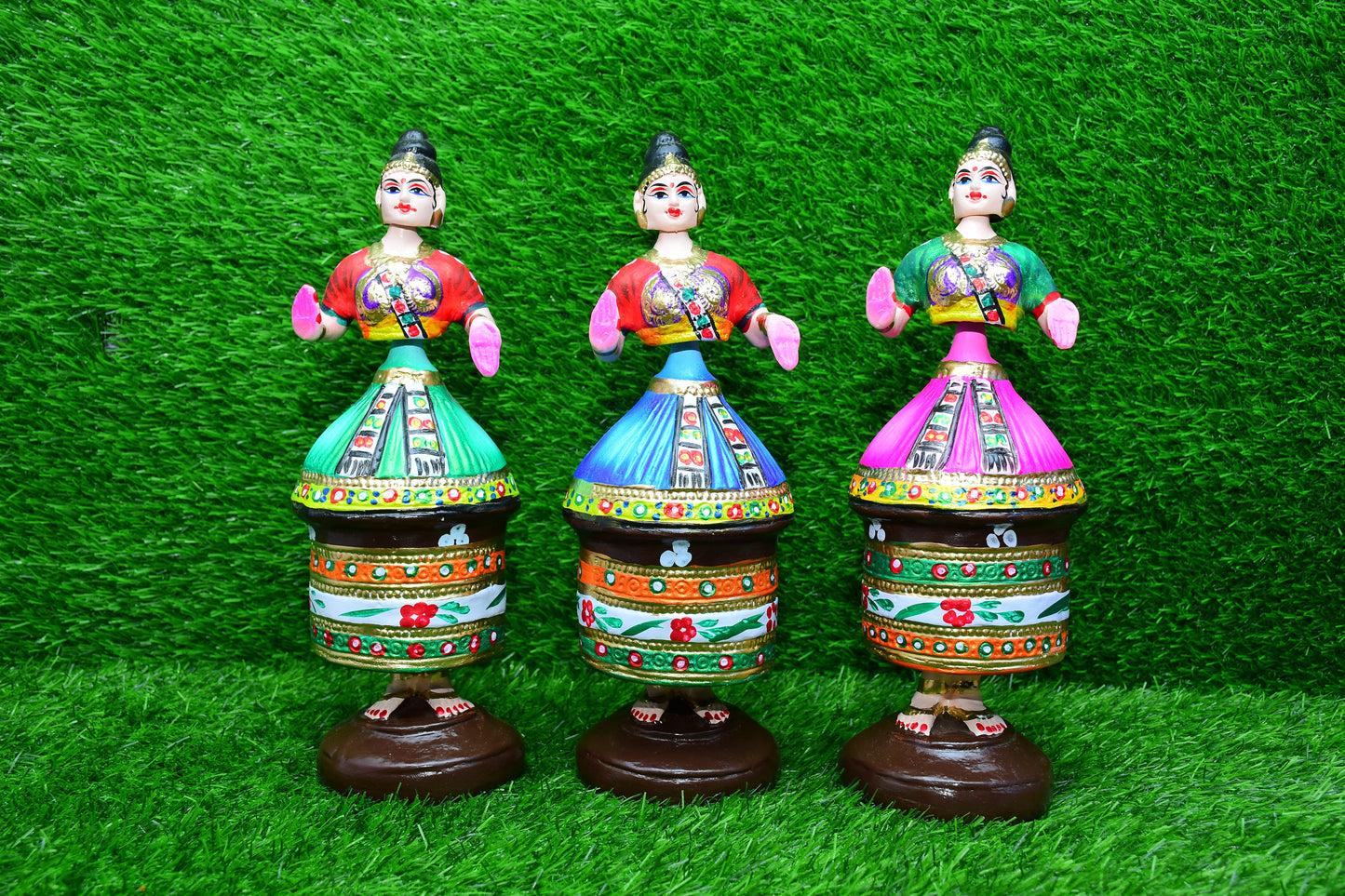 Manipoori Dancing Doll (Assorted Color)-13.5 Inches