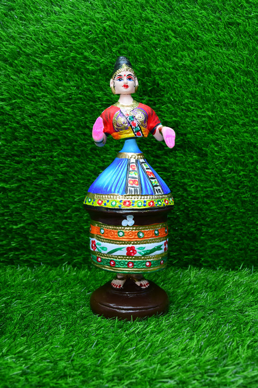 Manipoori Dancing Doll (Assorted Color)-13.5 Inches
