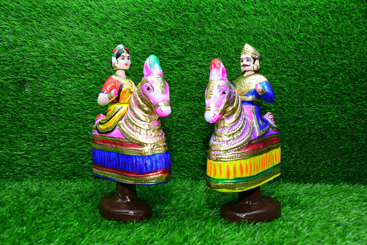 Poi Kaal Kuthirai Dancing Doll Set (Assorted Color)-12 Inches