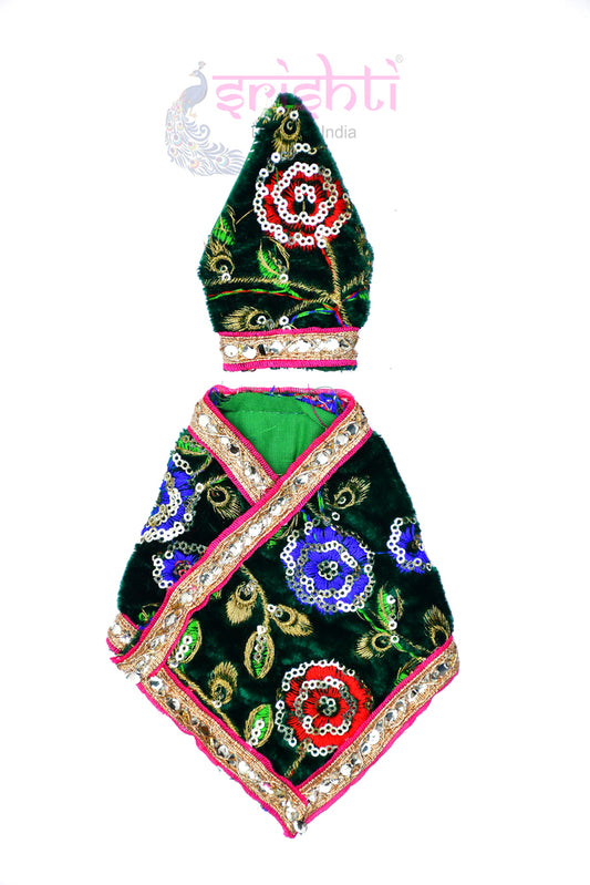 Sai Baba Dress (Green)-6 Inches
