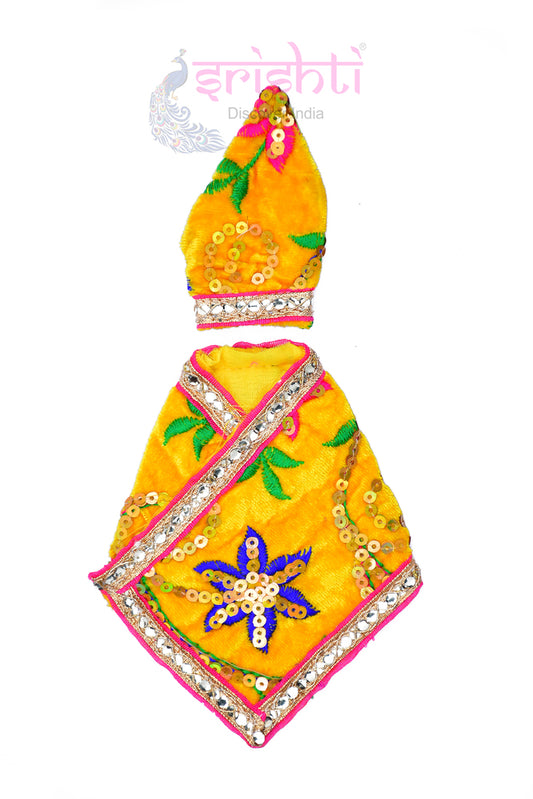 Sai Baba Dress (Yellow)-6 Inches