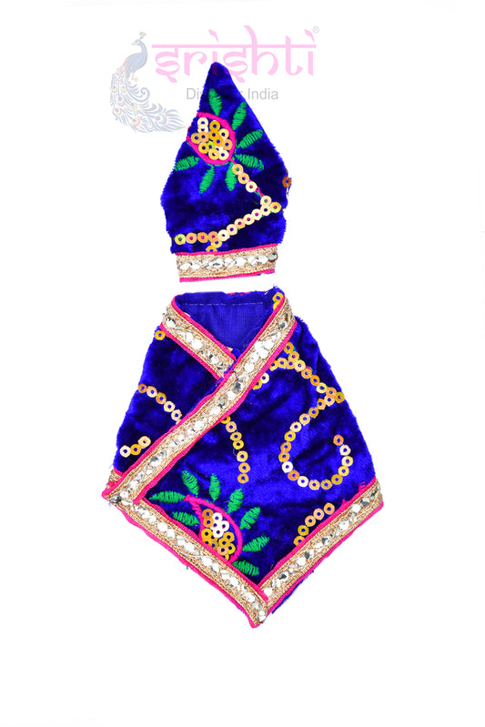 Sai Baba Dress (Blue)-6 Inches