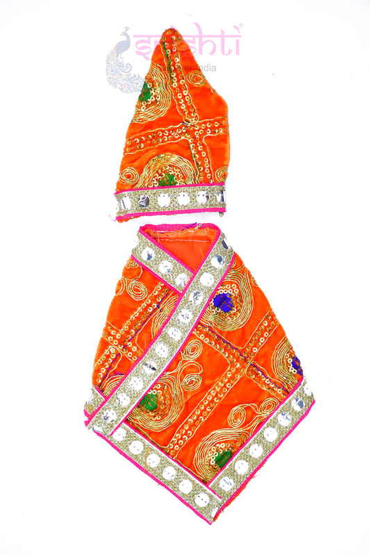 Sai Baba Dress (Orange)-7.5 Inches