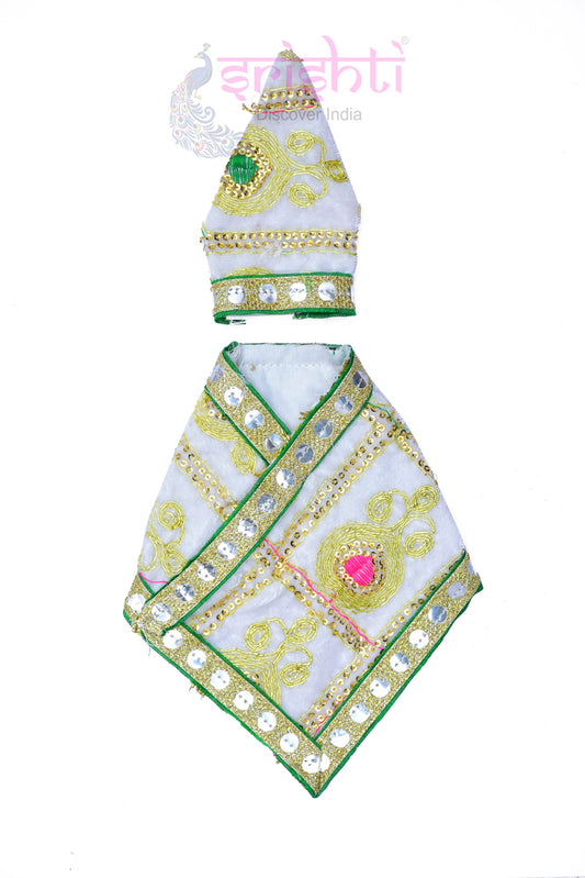 Sai Baba Dress (White)-7.5 Inches