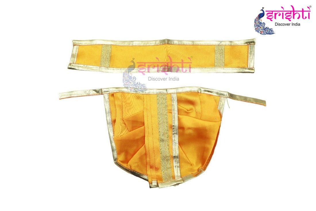 Ganesha Yellow Dhoti with Angavastram-6 Inches