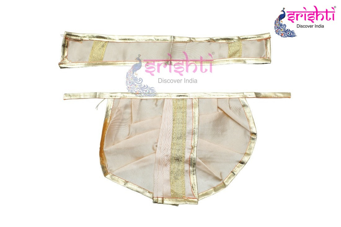 Ganesha Red Dhoti with Angavastram-9 Inches